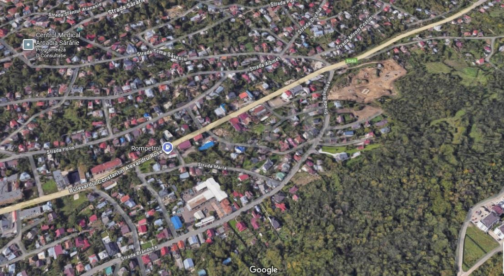 Bld. C.A.Rosetii TEREN 1575mp. deschidere de 33ml si CASA P