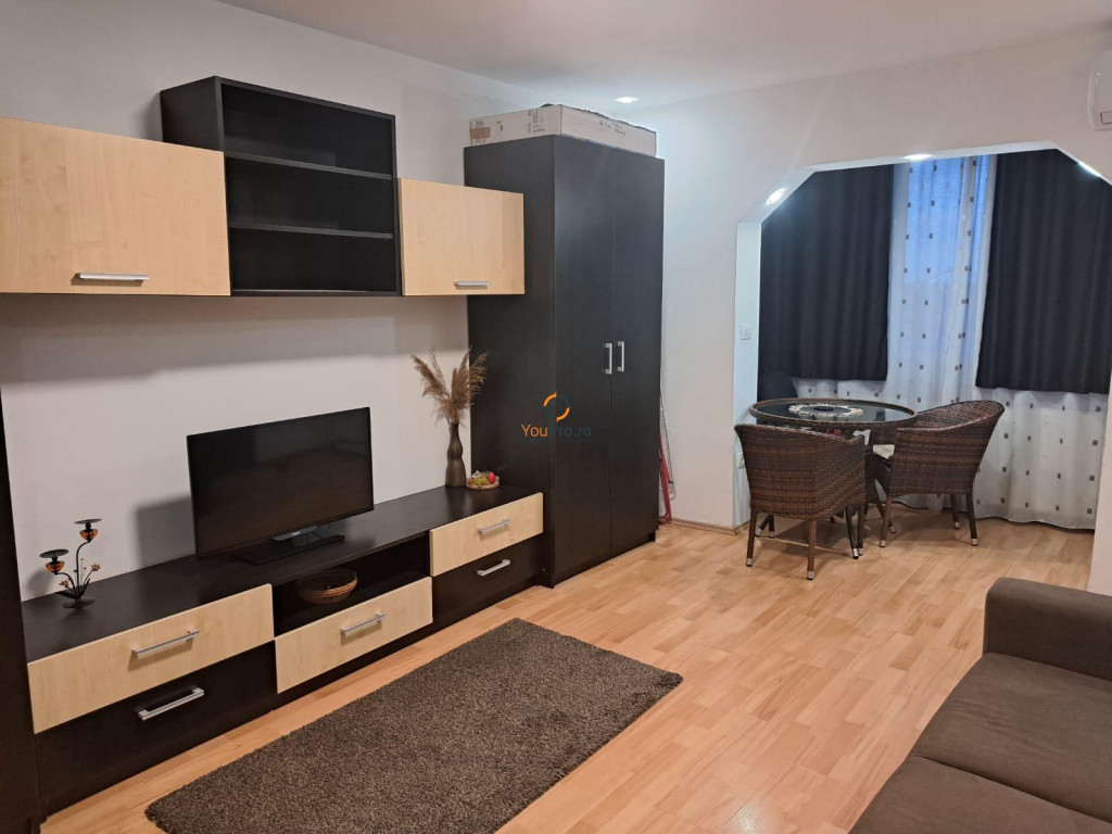 Apartament cu 1 camera mobilat si utilat etaj 3 zona Buzias