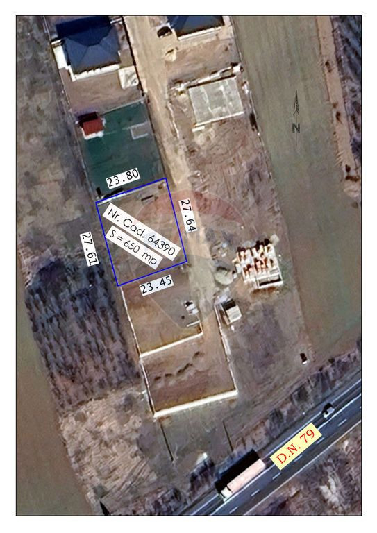 De vânzare Teren intravilan, 650mp, Leș / Șoseaua Prin...