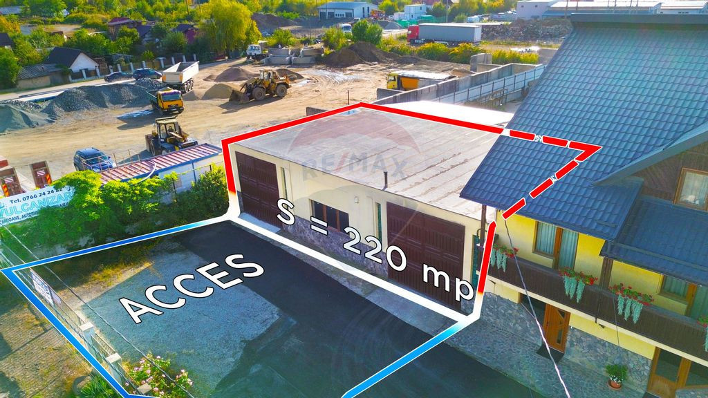 Spațiu industrial / 220mp i 5m de închiriat front strad...