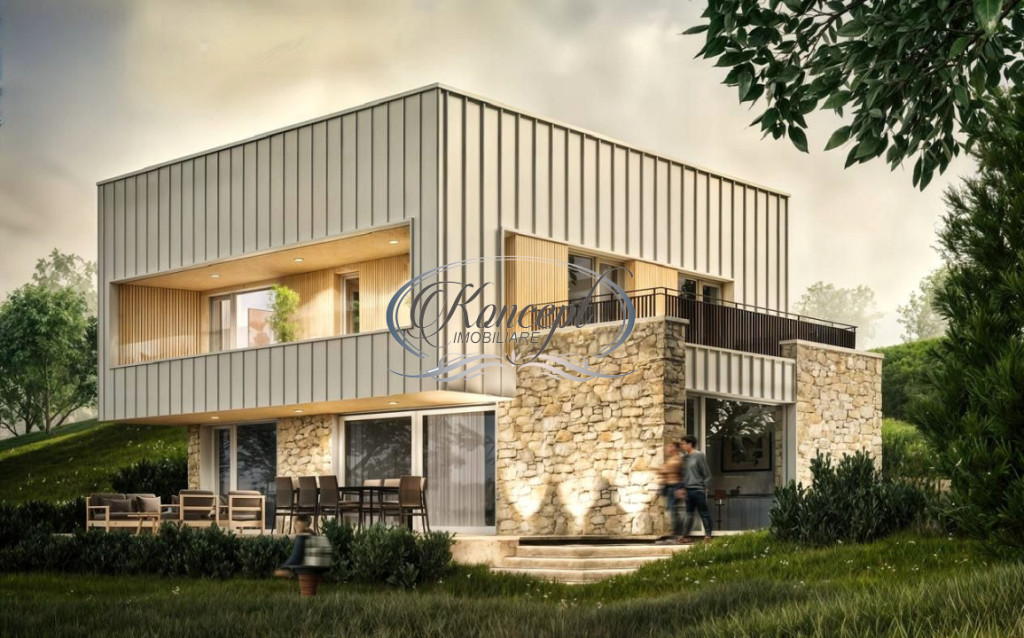 Casa moderna cu panorama spectaculoasa in Popesti Deal