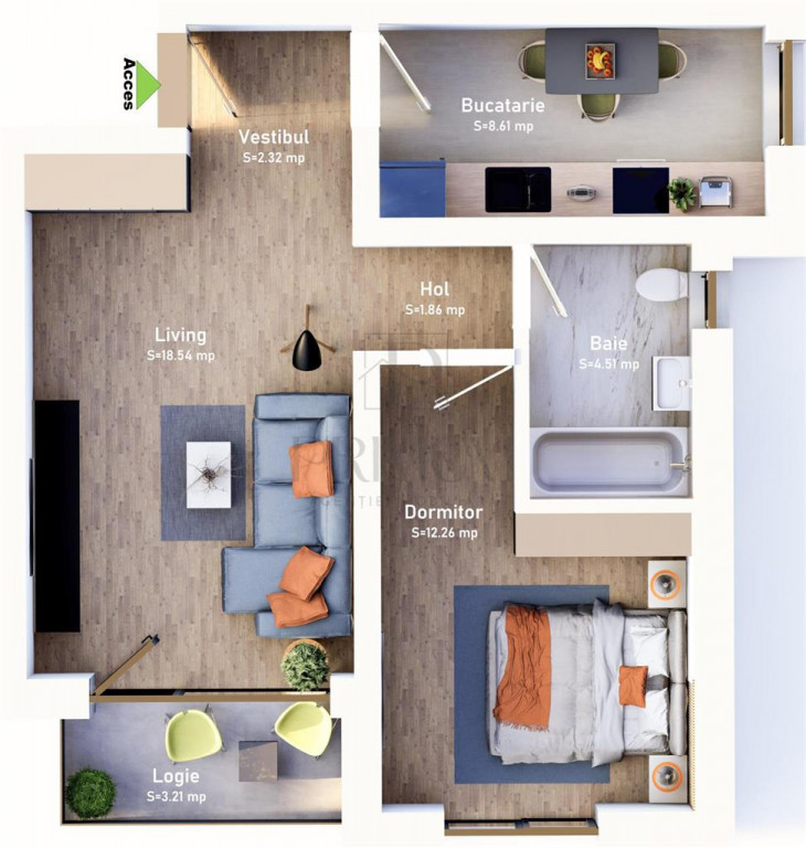 COMISION 0%!!! Mehala - 2 camere - decomandat - BLOC NOU - C