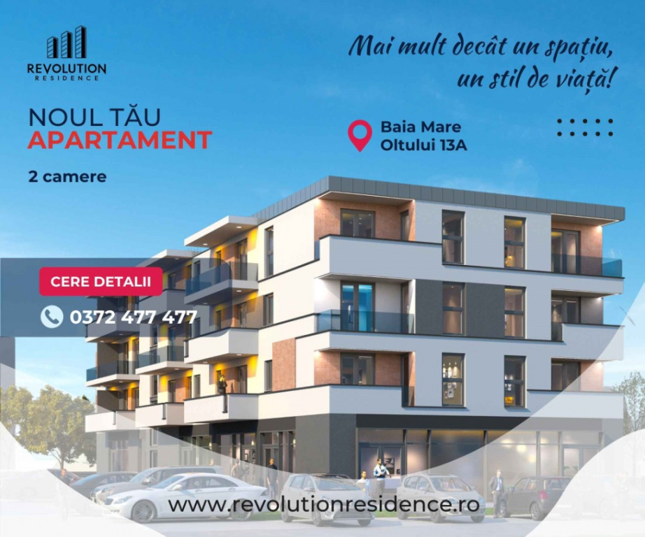 NEW! COMISION 0% - Apartamente cu 2 camere - Oltului 13A, Baia Mare