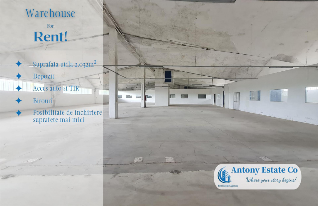Hala Industriala, Depozit de inchiriat, Calea Clujului, Orad