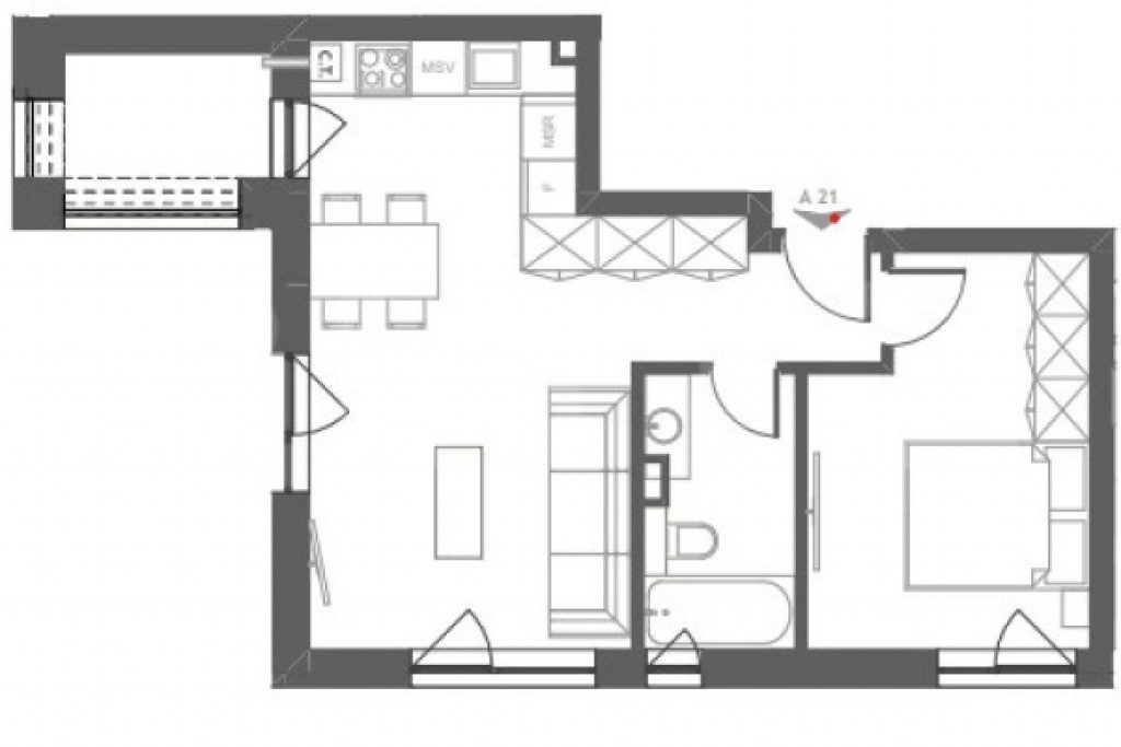 Apartament 2 camere, finisat, balcon, garaj, zona Somesului