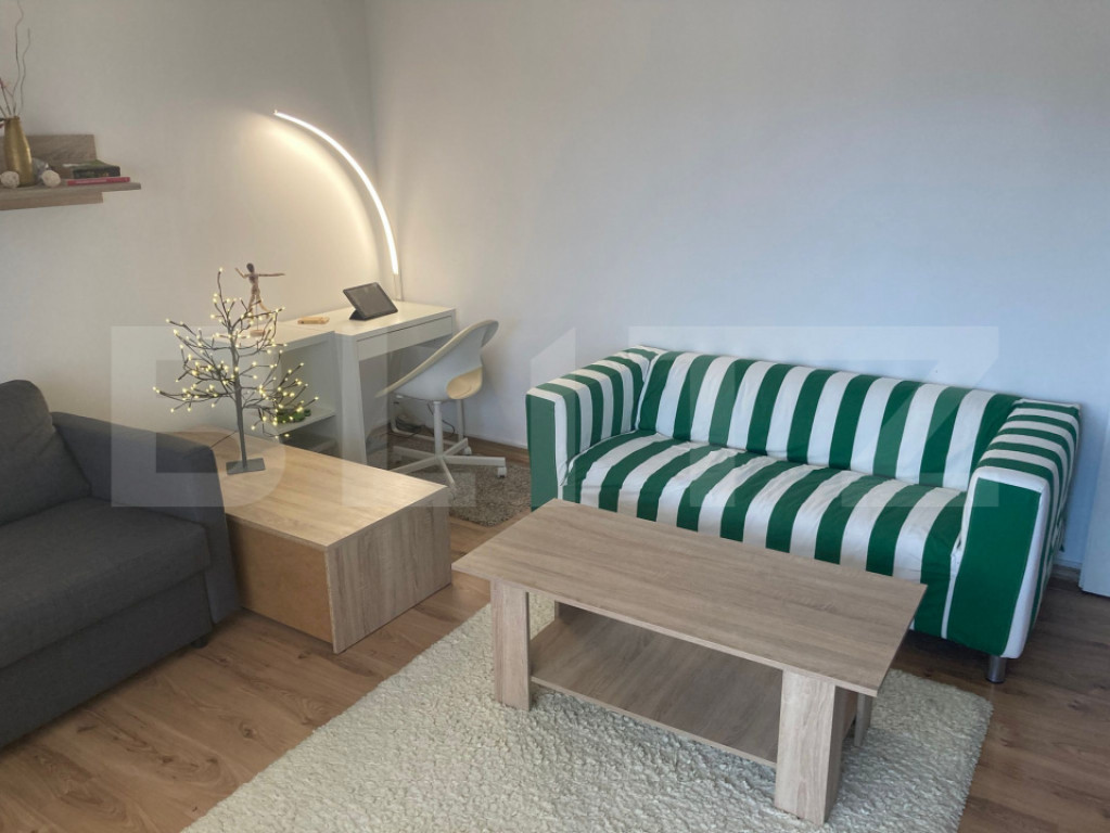 Garsonieră modernă, 37 mp, în bloc solid, zonă liniștit