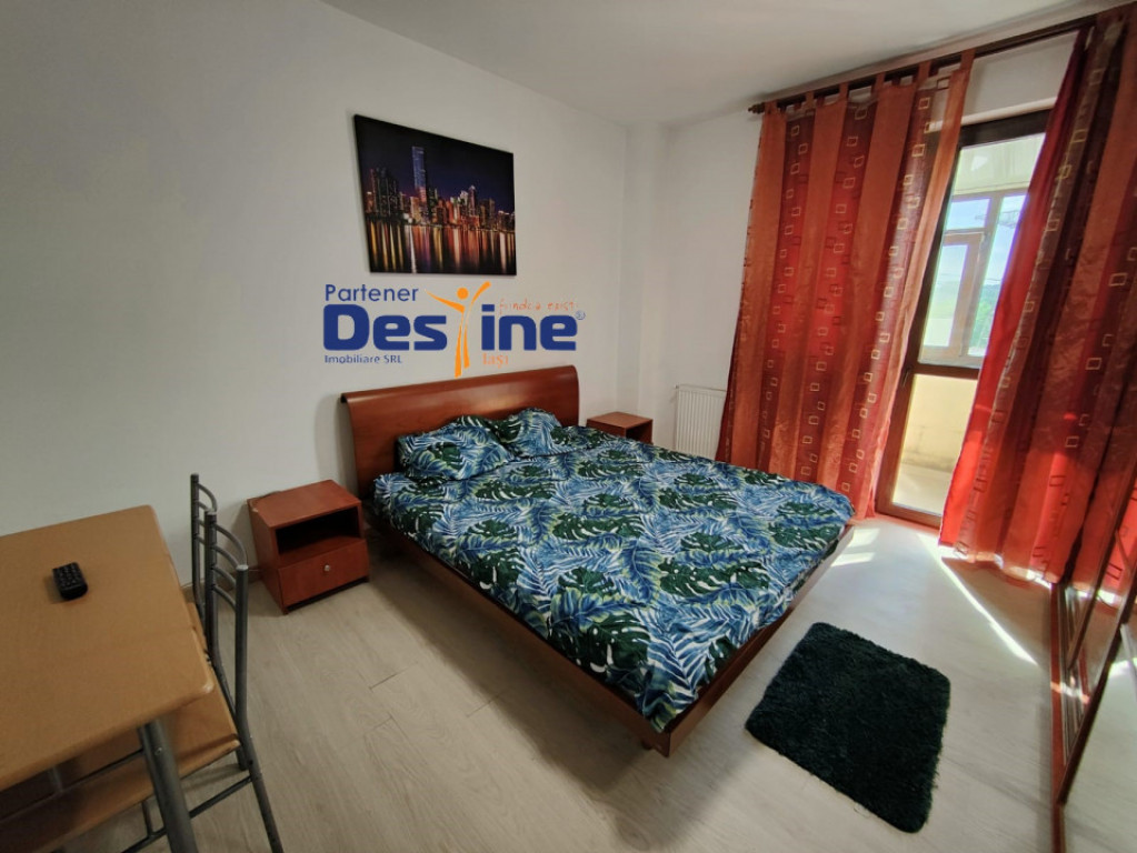 Tudor Neculai apartament cu 1 camera mobilat complet, balcon