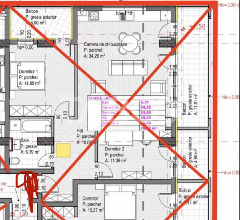Oferta imbatabila apartament 3 camere in zona Baza Sportiva