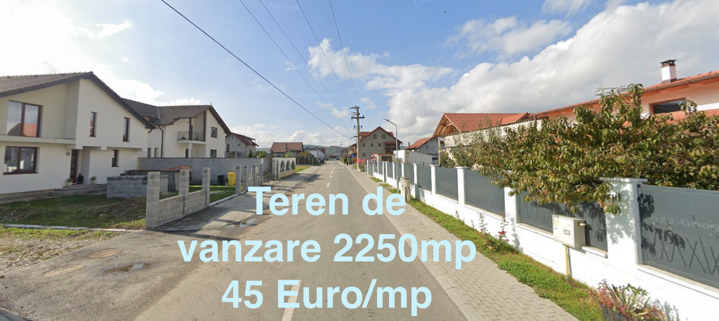 Teren în Cristian, Sibiu 2250 mp