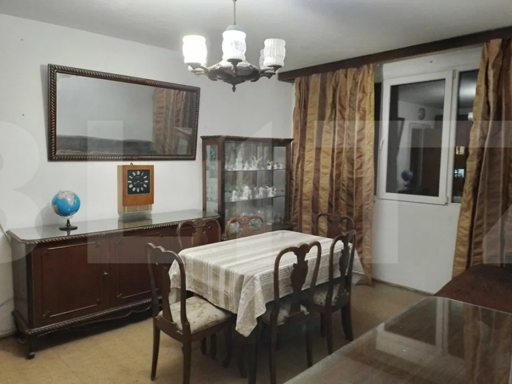 Apartament 3 camere, 62 mp + balcon închis, etaj 3/4 – zo