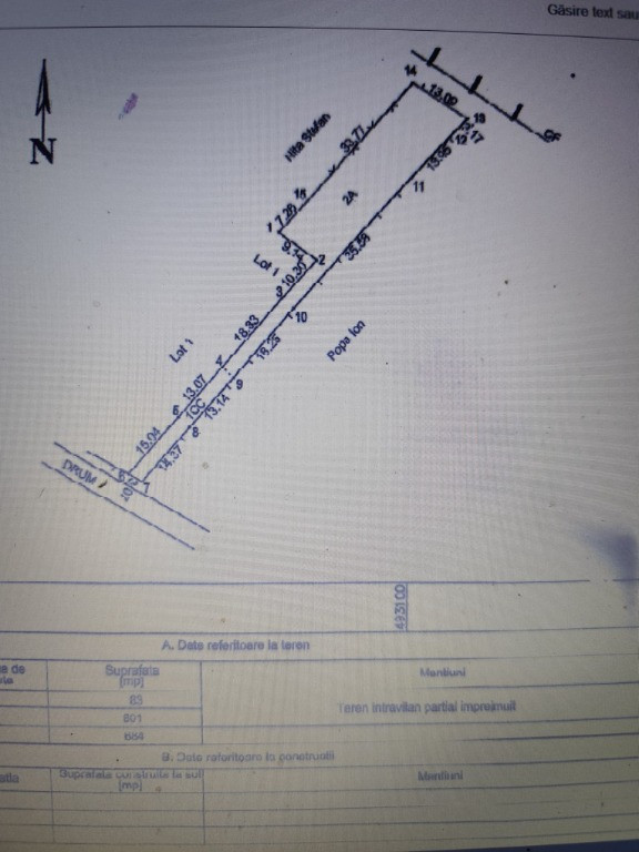 684 mp teren cu autorizatie de construire valabila