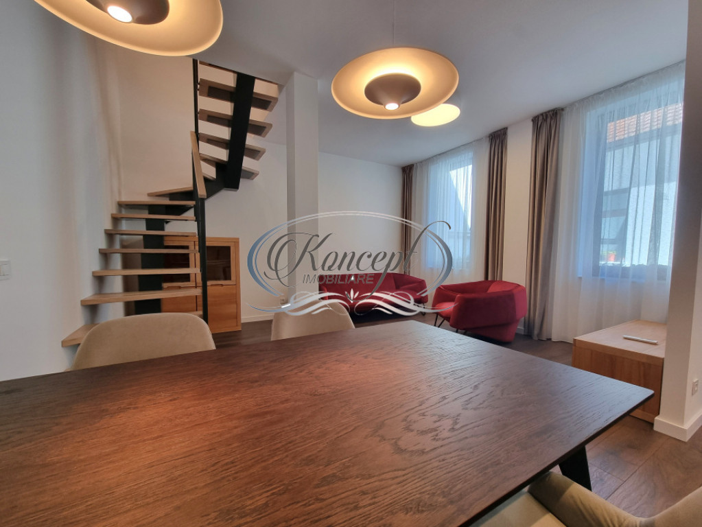Apartament pe 2 niveluri, curte comuna, finisaje premium, zo