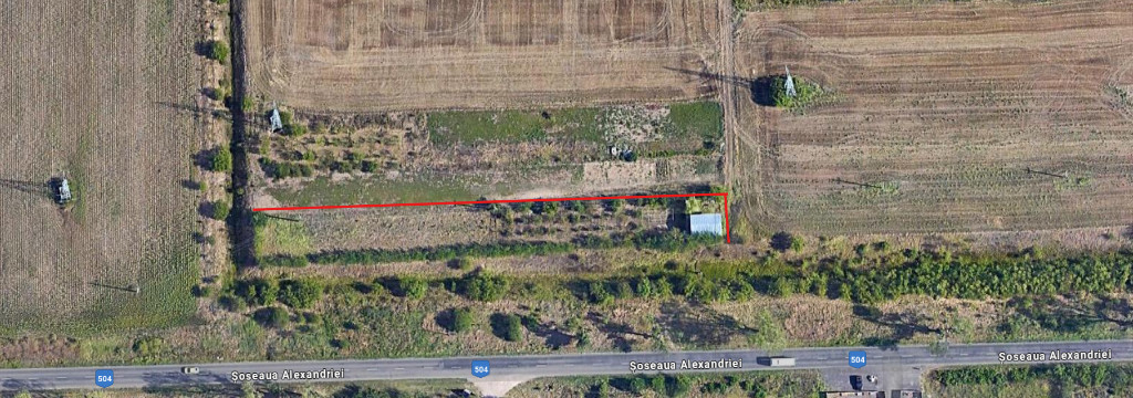 Teren Giurgiu, Sos. Alexandriei, 1700mp