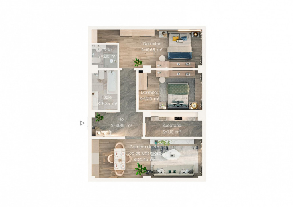 APARTAMENT 3 CAMERE, BLOC NOU, DECOMANDAT,VALEA LUPULUI,LOC