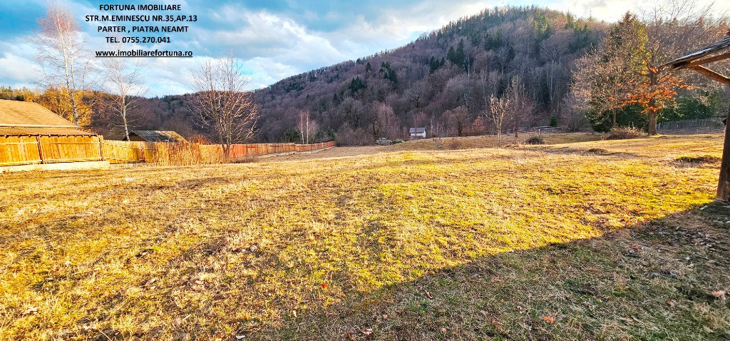 Teren Ideal casa de vacanta/Pastravarie,sat Cuejdiu,com.Garcina