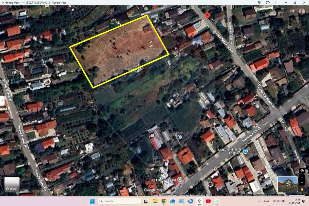 Teren Intravilan 6,122mp Corbeanca / Tamasi