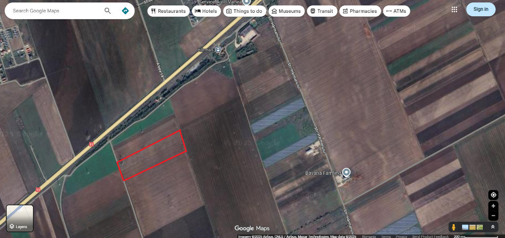 Teren extravilan Gara Harman. Teren Destinatie Industriala 9800mp