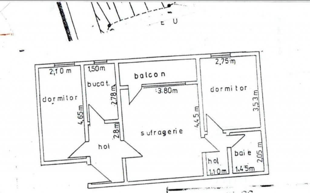 Apartament 3 camere – Str. Alunișului, et. 3
