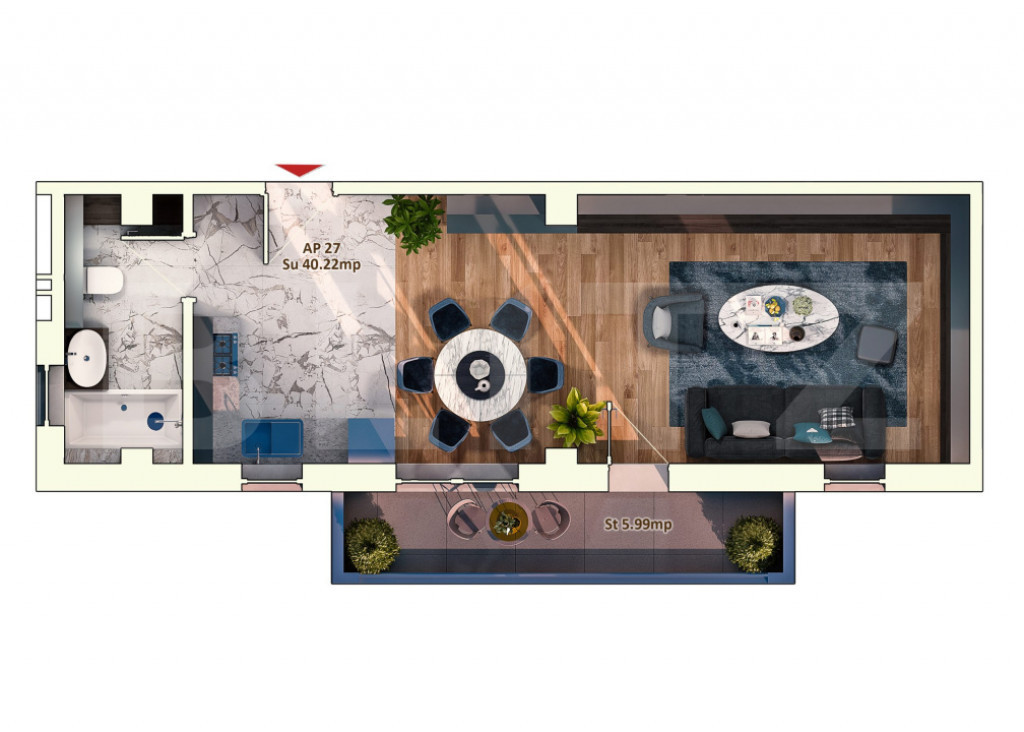 Apartament nou pe Calea Baciului