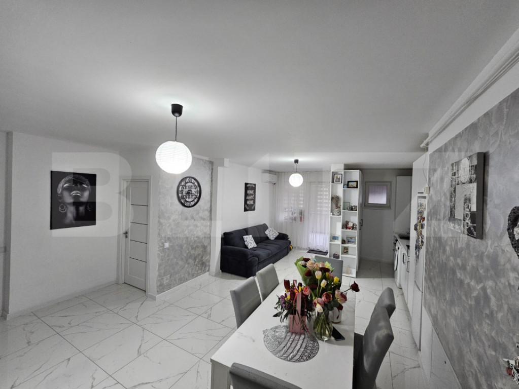 Apartament cu 3 camere, 54 mp, parcare, grădină 20 mp, zon