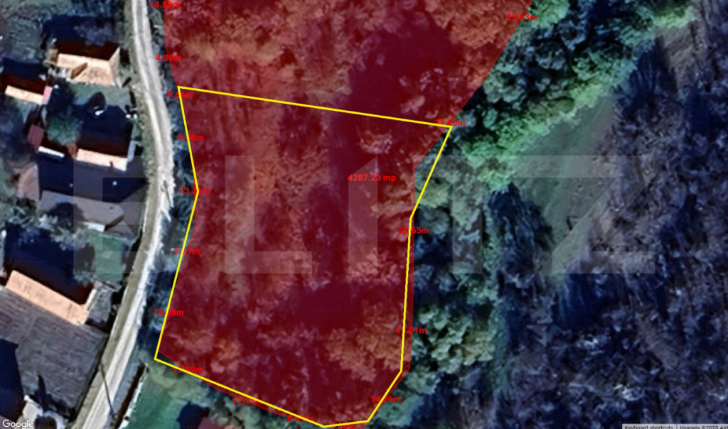 Investitie ! Teren intravilan construibil 2000 mp, front 4