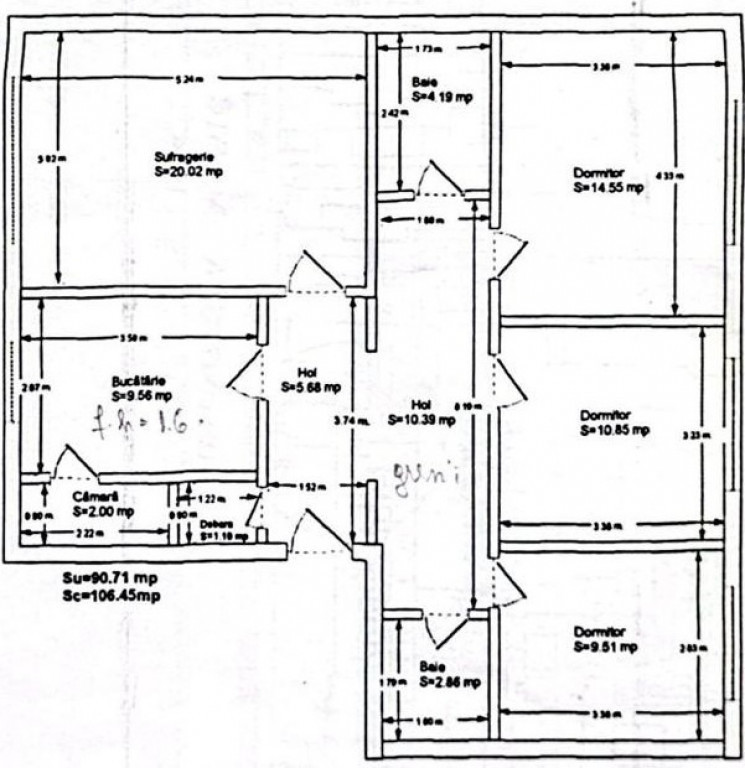 Vand apartament 3 camere PUTINEIU - Teleorman nord vest
