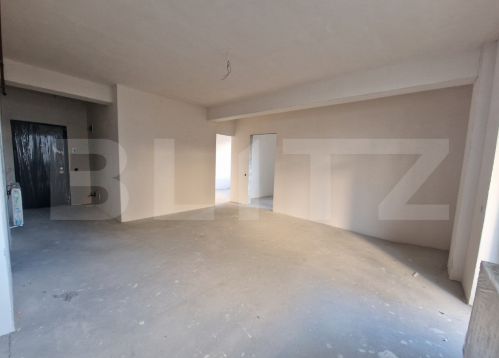 Apartament cu 3 camere, semifinisat, 68 mp, terasa, garaj, U