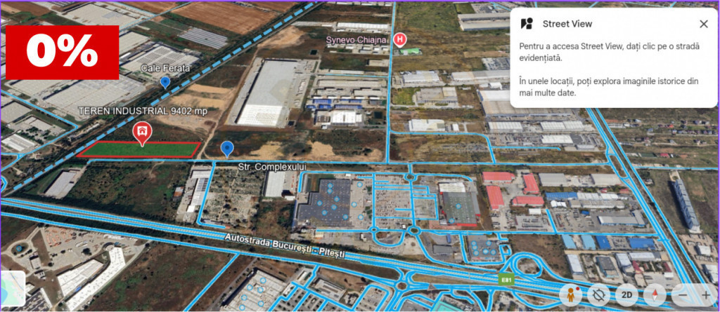 Teren industrial – zona logistica Chiajna, Carrefour Milit