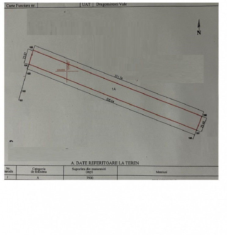 Teren intravilan in Dragomiresti Vale 7900m2 oportunitate i