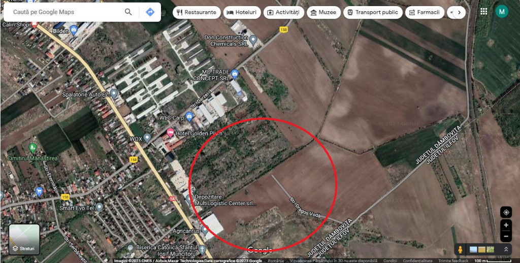 Teren Crevedia 130.000 Mp DC 158 New 2025