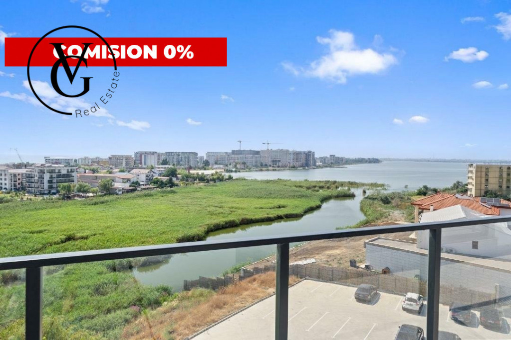 Apartament 3 camere Mamaia-Sat - vedere frontala lac