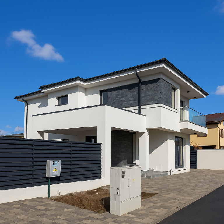 Casă individuală mediteraneană Corbeanca, FINALIZATĂ IAN. 2025