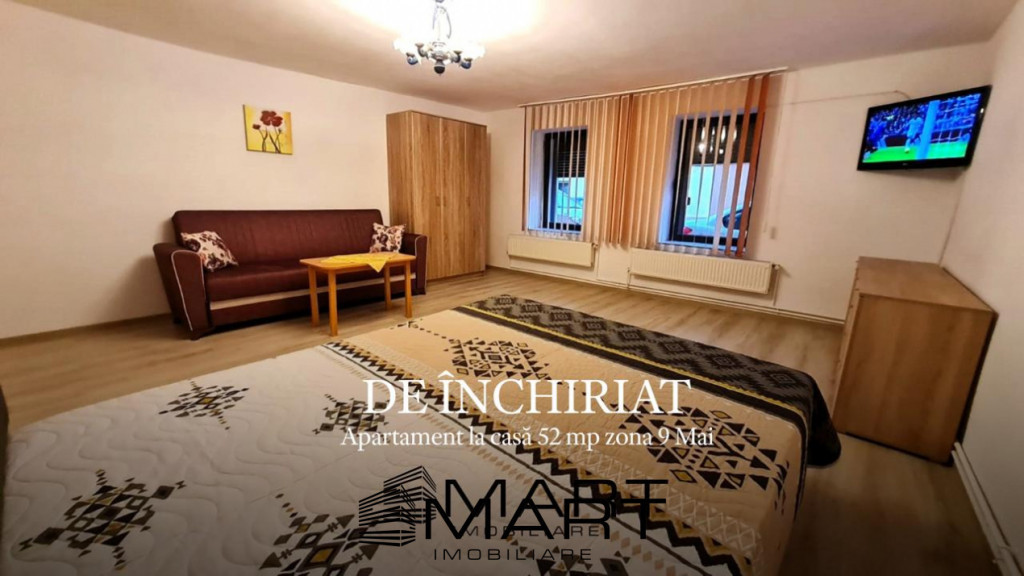 Apartament la casa 52 mp zona 9 Mai