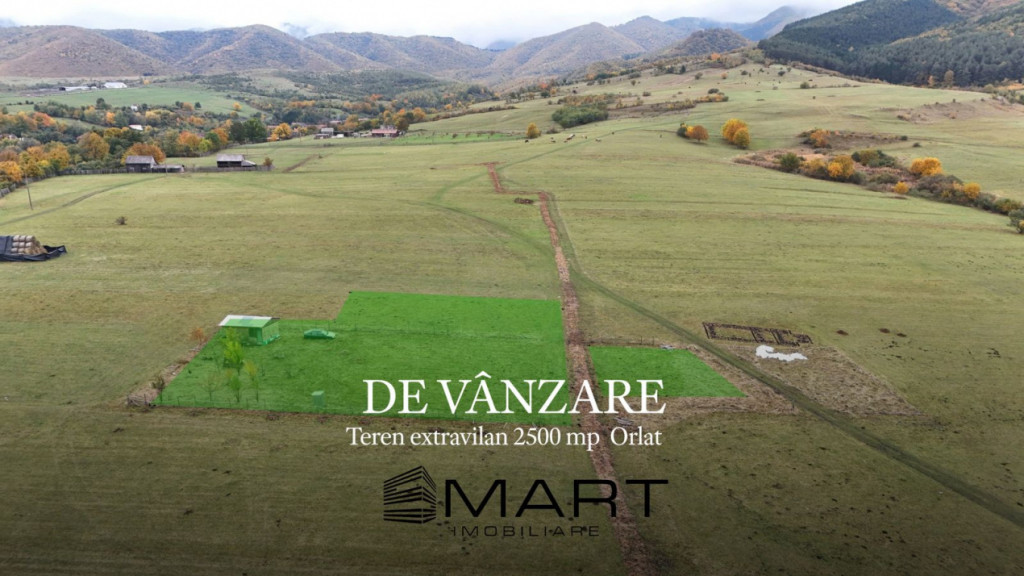 Teren extravilan 2500 mp in Orlat