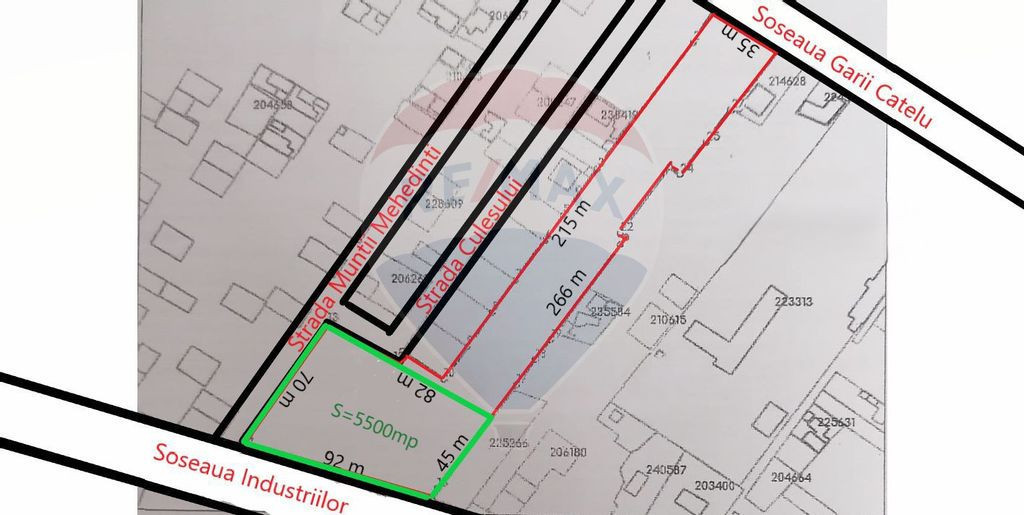 Teren constructii, 11923 mp, Soseaua Garii Catelu
