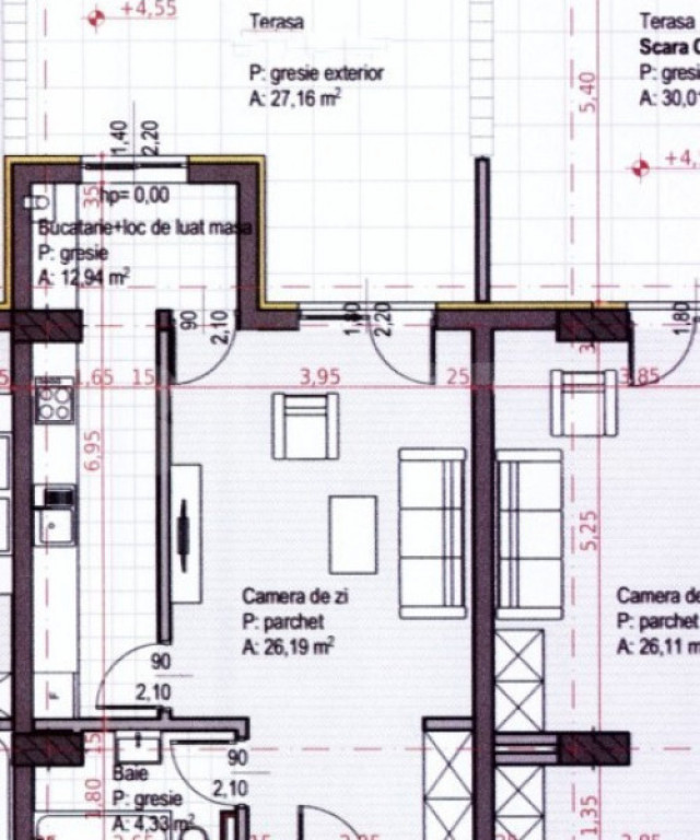 Apartament cu 1 camera, terasă generoasă, Soporului – a