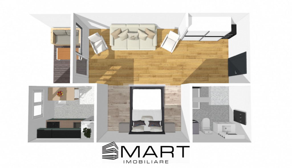 Garsoniera la Cheie, 33mp, cartier Veterani de Razboi