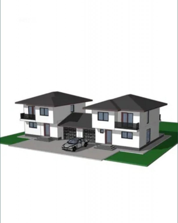 Casă modernă cu 3 dormitoare, garaj și teren 500 mp – f
