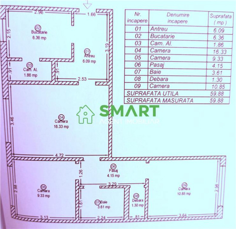 Apartament 3 camere Arad Ultracentral