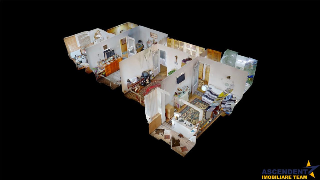 Tur 3D! Proprietate pe 3 camere, Astra, Brasov