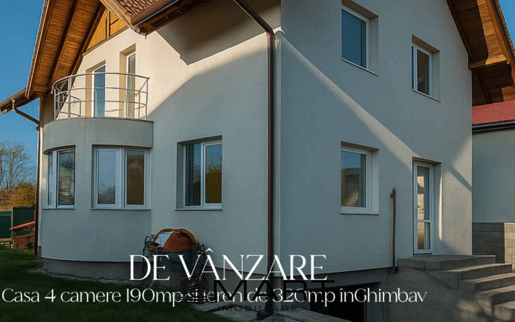 Casă nouă 4 camere 190 MP + teren în Ghimbav