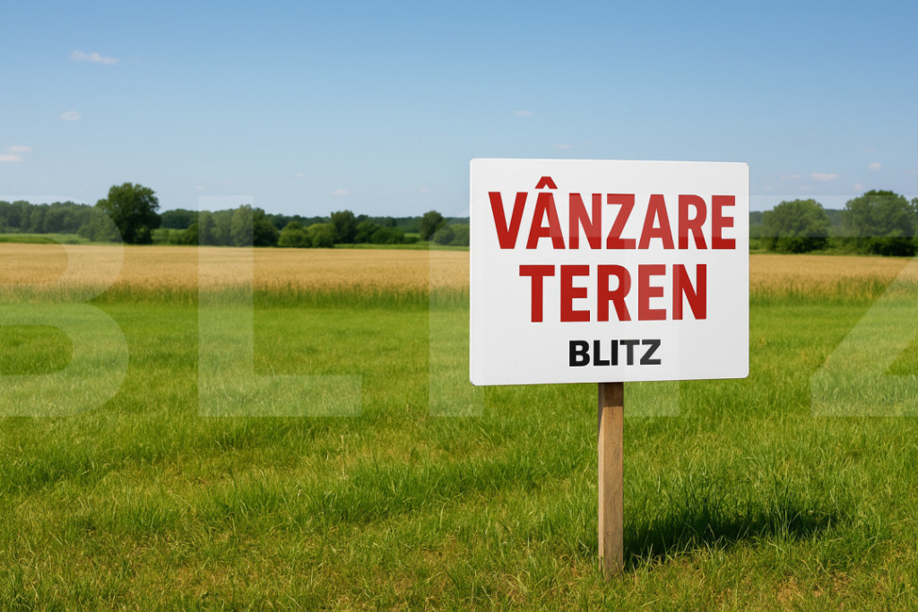 Teren extravilan de vânzare – fâneață și arabil, 5.02