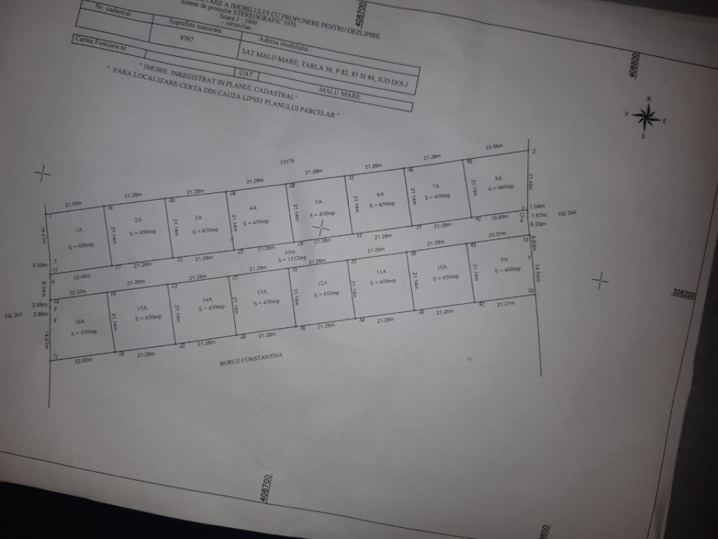Teren intravilan Malu Mare, 400 mp, vedere panoramica