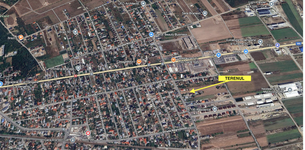 Teren vanzare-Branesti Ultracentral-Utilitati-Deschidere la