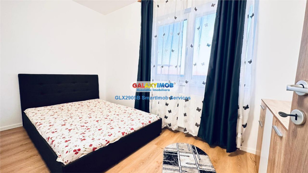 Garsoniera DUBLA | Bragadiru | 340 euro | dormitor living