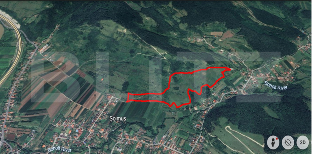 Teren extravilan de 12,24 hectare în Șoimuș — doar 3 le