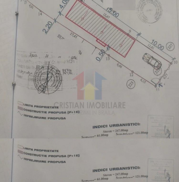 Super Pret Teren 247 mp cu Proiect Casa Autorizatie deschide