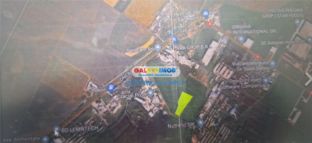 Teren 33500 m.p.PUZ Aprobat Industrial - Servicii - Hale