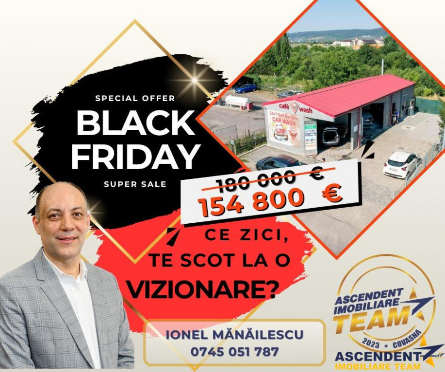 FILM! Centru de intretinere auto, dotat, preluare business,