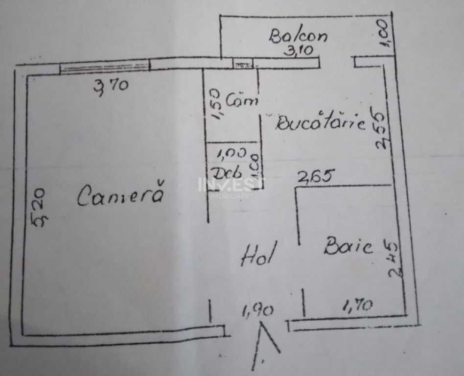 Apartament de vanzare 1 camera, zona Pacurari, Iasi